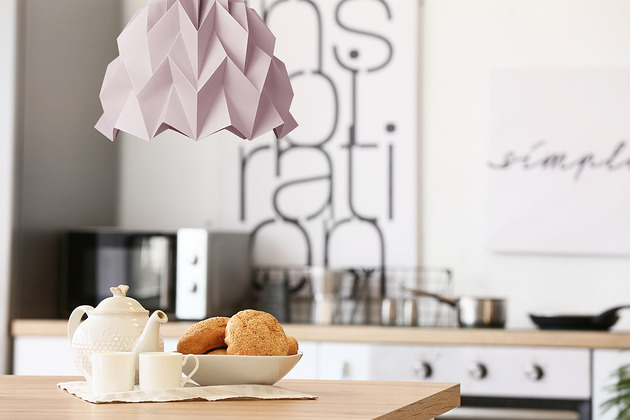 lampy wiszące Lampa wisząca origami ICEBERG S bladoróżowa