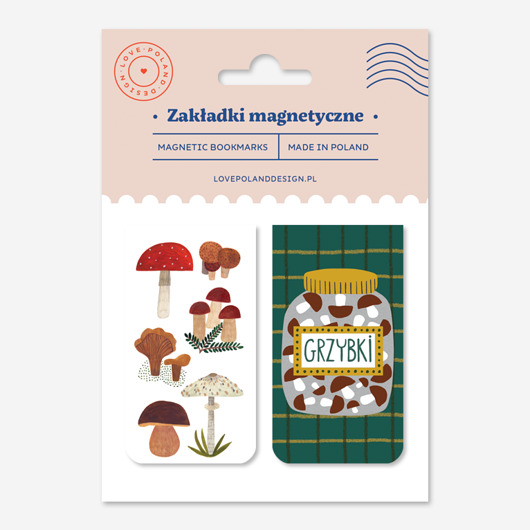 zakładki do książek Zakładki Magnetyczne Grzybki