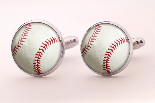 Spinki do mankietów Piłka baseballowa - 0518 EGGinEGG