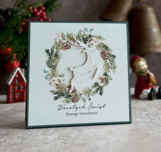 kartki świąteczne Personalizowana kartka na Boże Narodzenie, BN 24B