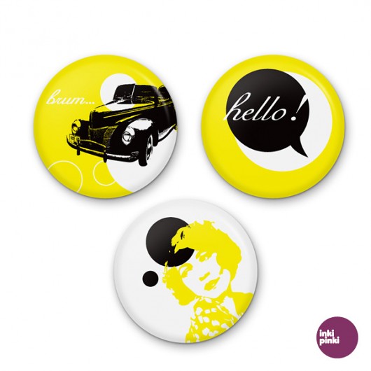 hello! yellow trio!  inkipinki