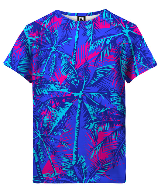 t-shirty dla chłopców T-shirt Boy DR.CROW Neon Palms