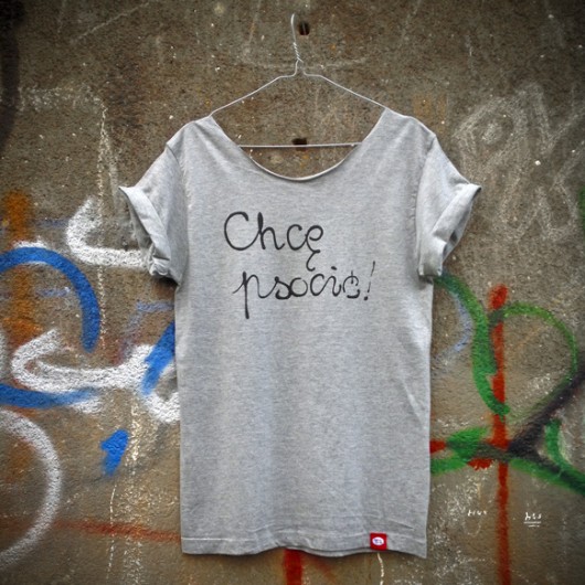 Chcę psocić! t-shirt / melanż / M familove