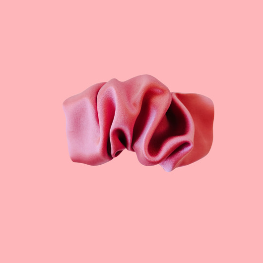 spinki i klamry do włosów Scrunchie spinka klamra jedwabna truskawkowy róż