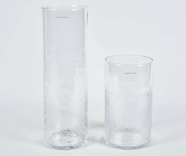 Wazon dekoracyjny Smooth, szkło,  25cm Home Design