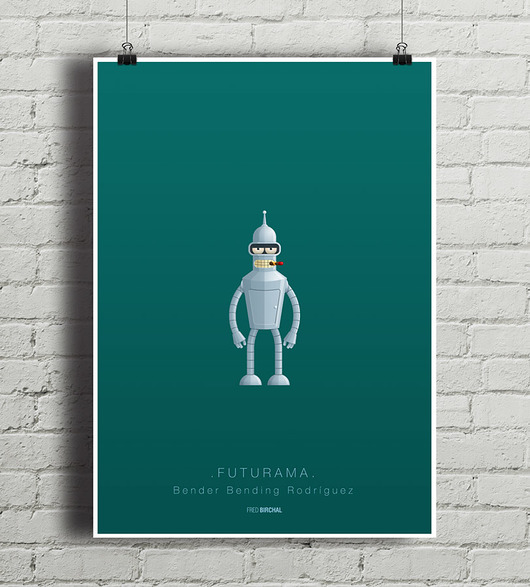 Futurama - plakat minimalmill