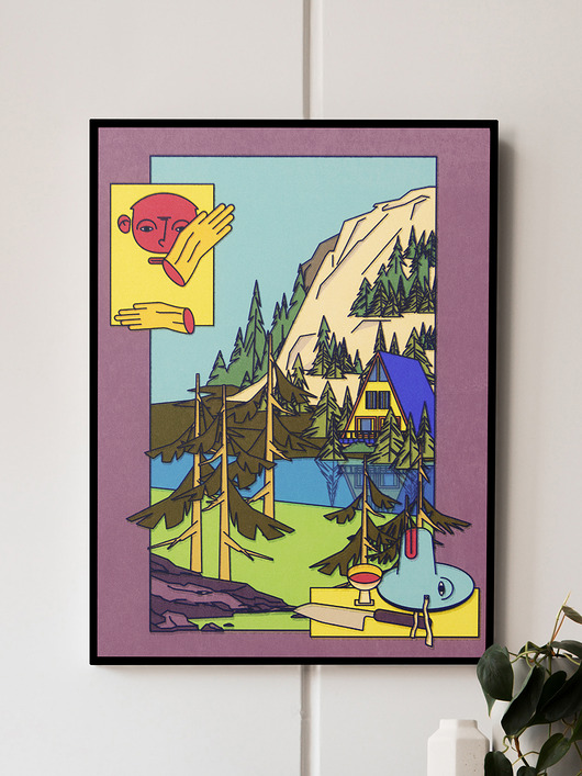 grafiki i ilustracje Plakat - Odpoczynek