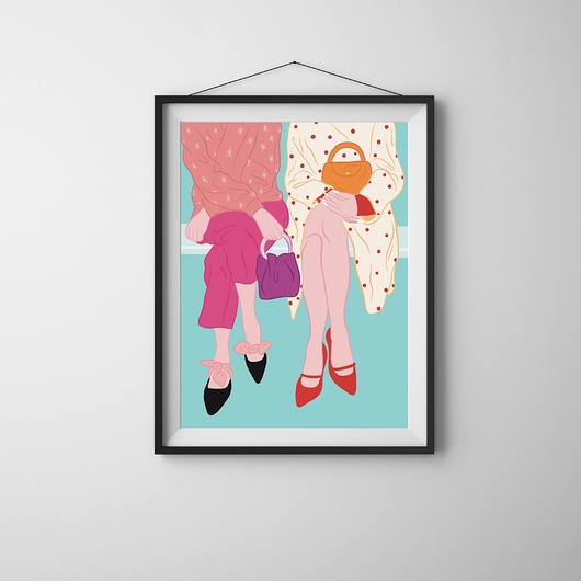grafiki i ilustracje Plakat "Summer Outfits"