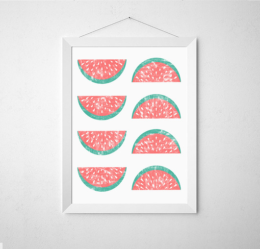 Plakat DO KUCHNI  arbuz- A3 wejustlikeprints