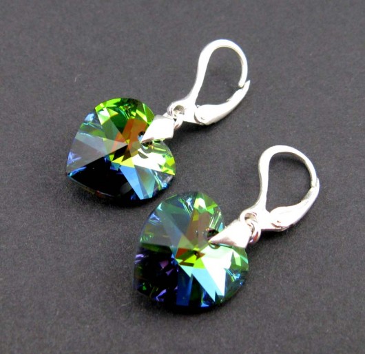 kryształ SWAROVSKI Heart Vitrail Medium 14w srebrze PRYZMAT
