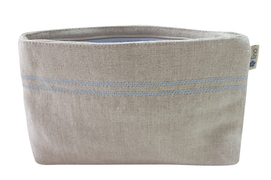 Lniana kosmetyczka (błękit) lino
