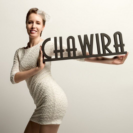 CHAWIRA - napis 3D, rozmiar 70x20cm Ledon