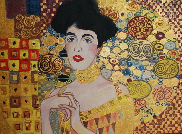 obrazy Obraz do salonu Gustav Klimt Adele Bloch secesyjny obraz