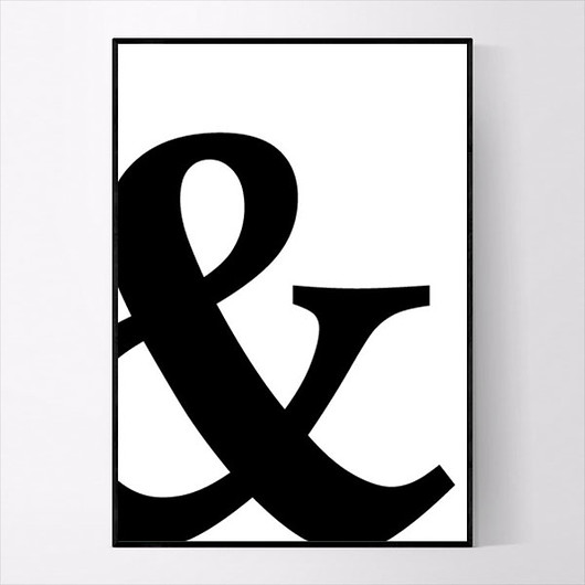 Plakat z symbolem Ampersand MUKKO