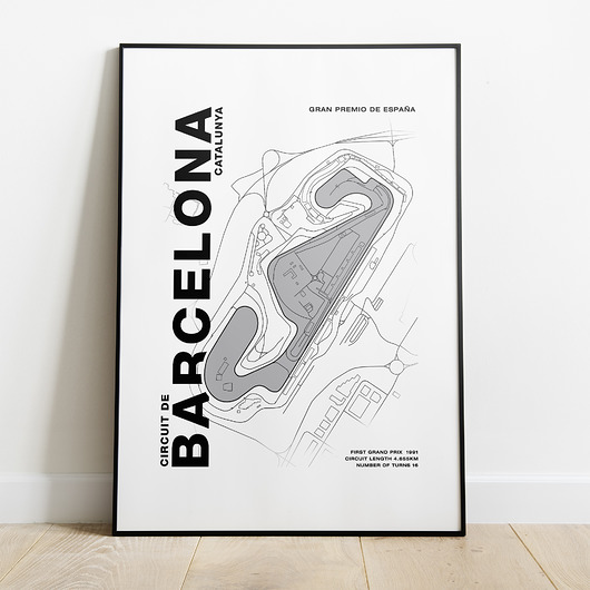 Plakat Tory wyścigowe - Barcelona Peszkowski Graphic