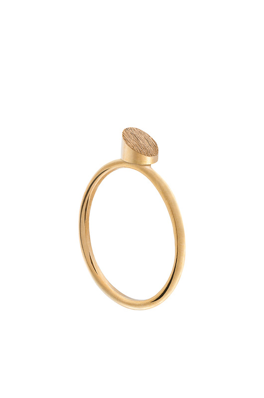 Pierścionek LUNA/złocony/szroniony Daria Siwiak Jewellery