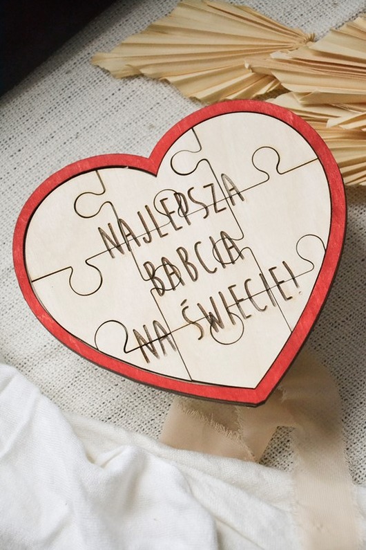 akcesoria dziecięce - różne Puzzle układanka - najlepsza babcia/dziadek