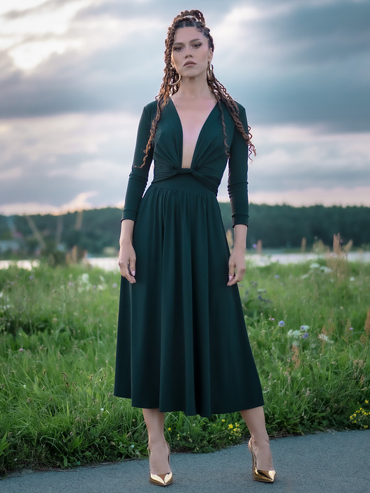 sukienki midi damskie Oceana Black - wielofunkcyjna sukienka