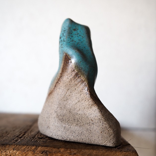 wazony Mały wazon szaro-turkusowy