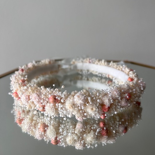 wianki komunijne Wianek komunijny na głowę z gipsówki  - komunia, chrzest, sesja, urodziny