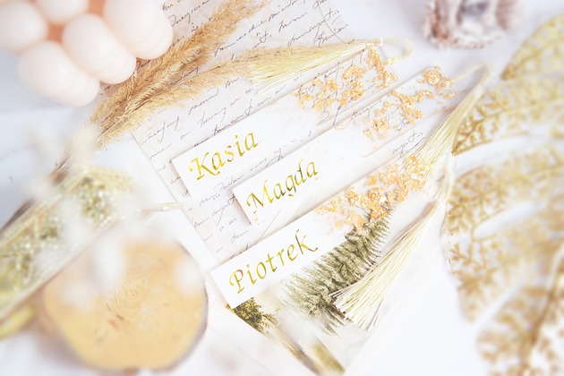 zakładki do książek Zakładka Imienna PERSONALIZOWANA - gold