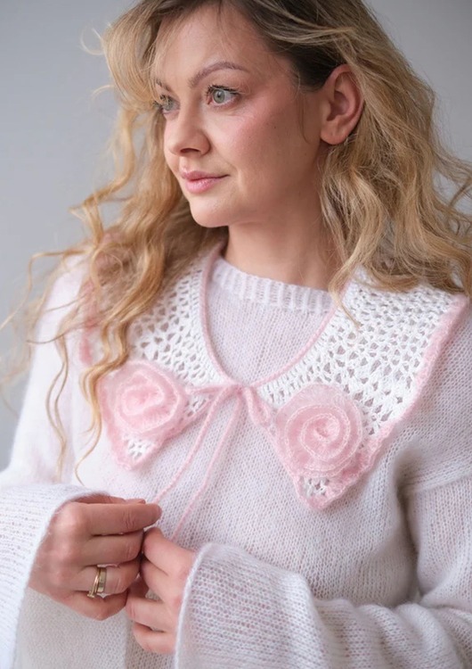 Akcesoria pozostałe Kołnierzyk Rosa, handmade