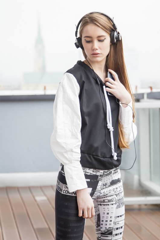 TyvekHoodie - NavyCity  Si Haute Fashion