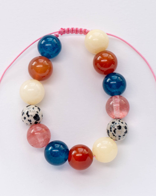 bransoletki z kamieni naturalnych Bransoletka z dużych kamieni