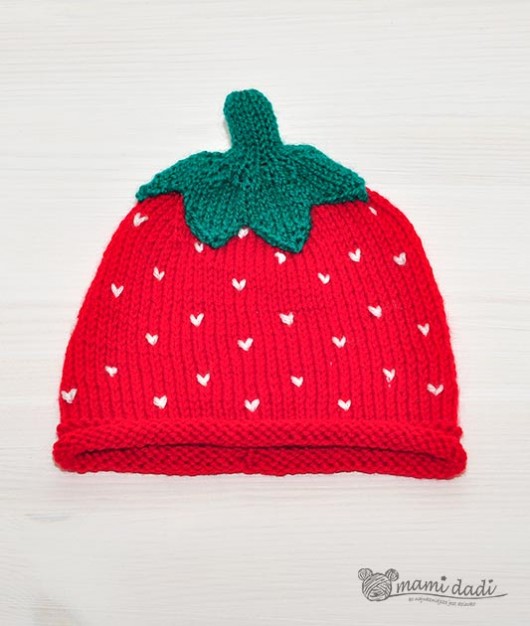 czapki dziecięce Czapka truskawka