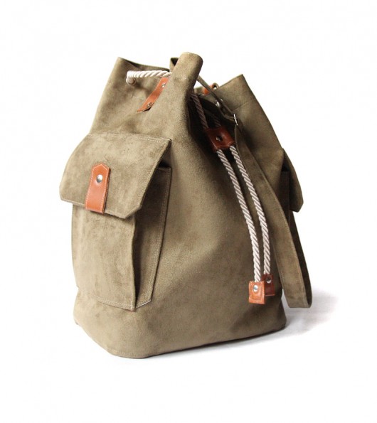 torba - khaki&camel&flowers - elfagado