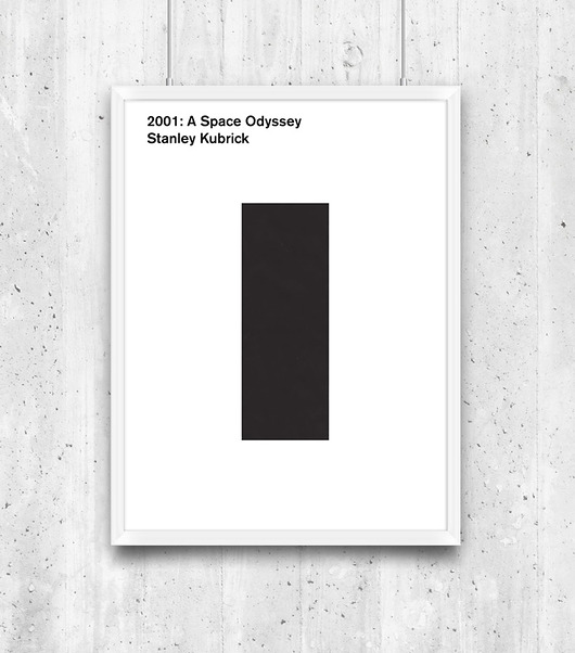 2001: A Space Odyssey -  plakat typograficzny A4 minimalmill