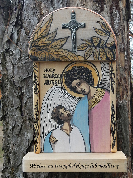 Anioł Stróż, obrazek, kapliczka martuch
