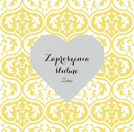 Zaproszenia ślubne - zestaw AnZone