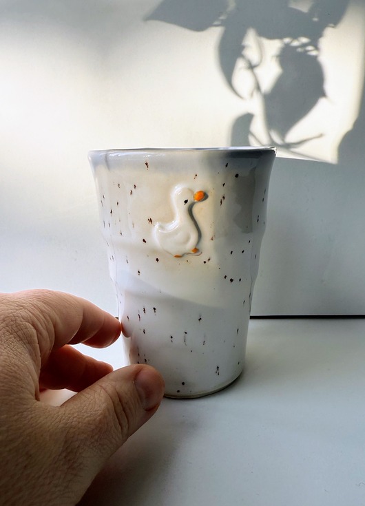kubki Kubek ceramiczny wysoki gąska