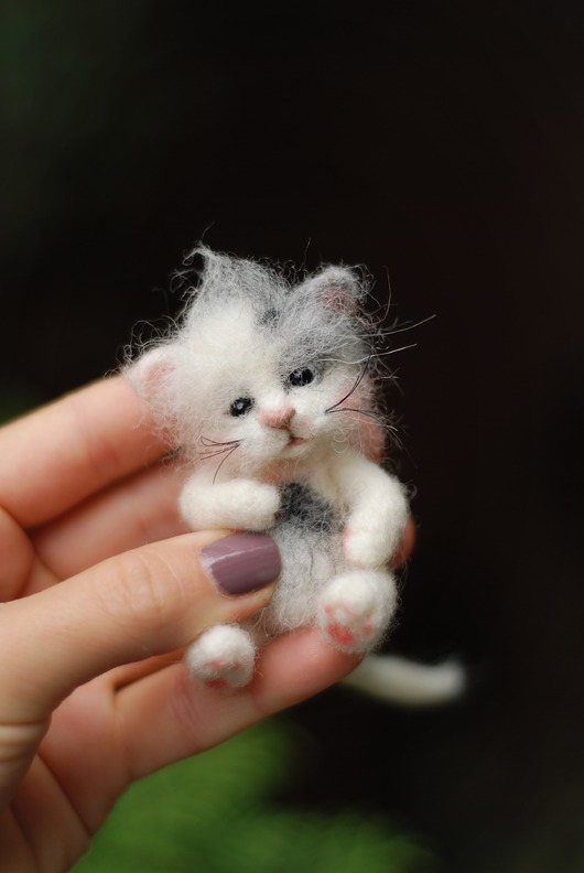 misie i maskotki Kot Miniaturka