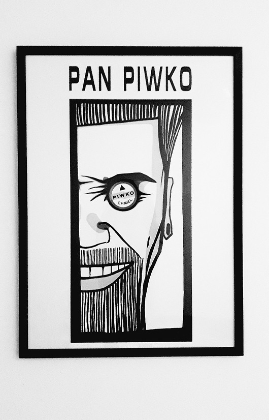Plakat PAN PIWKO 50x70cm Magda Parkitna