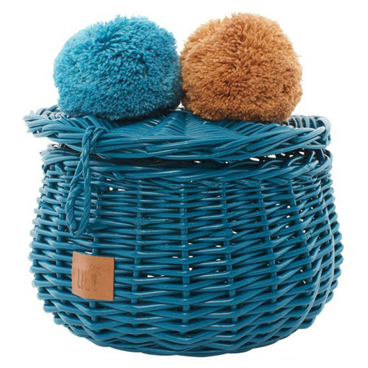 pojemniki na zabawki Wiklinowa szkatułka - mała  TURKUS