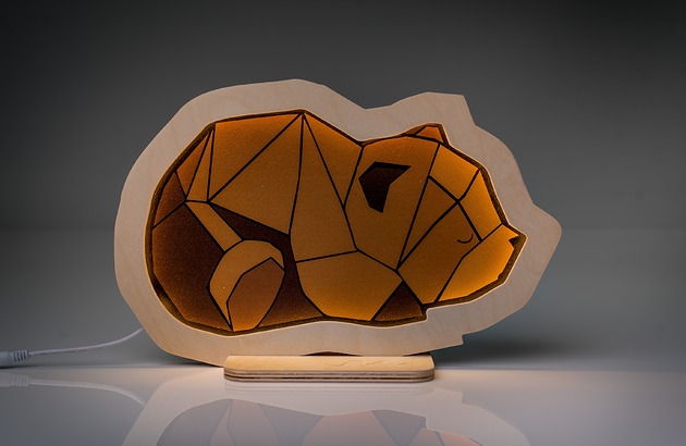 lampy do pokoju dziecka Lampka nocna Unky - Miś