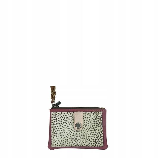 portfele damskie Portfel portfelik mały skórzany miejsce na bilon karty eko OLIVKA