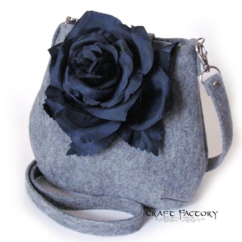 Indigo Rose - mała torebka na ramię Craft Factory