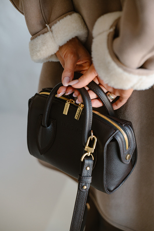 torby na ramię Lucky bag - skórzana torebka - czarna