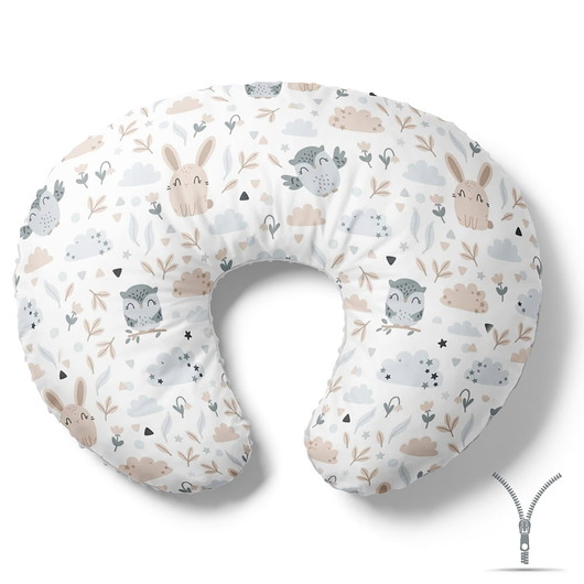 ubrania i akcesoria do karmienia Poduszka rogal do karmienia Leśni przyjaciele