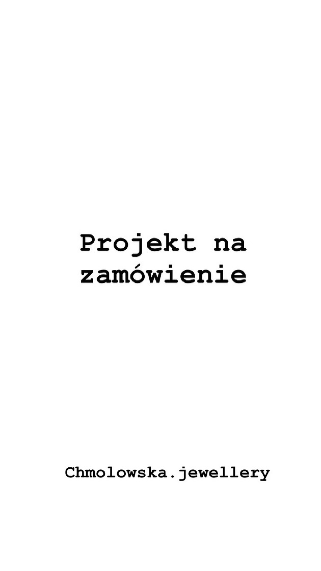 biżuteria męska Zamówienie indywidualne