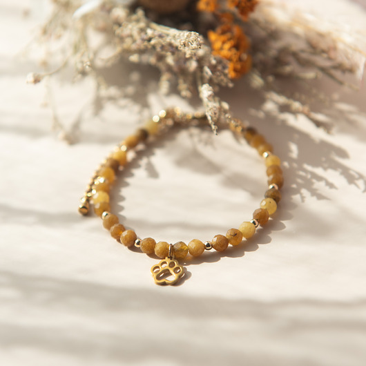 bransoletki z kamieni naturalnych PAWS bransoletka z kamieni - topaz - łapka