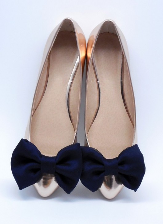 Navy Bow - klipsy do butów Coquet Coquet