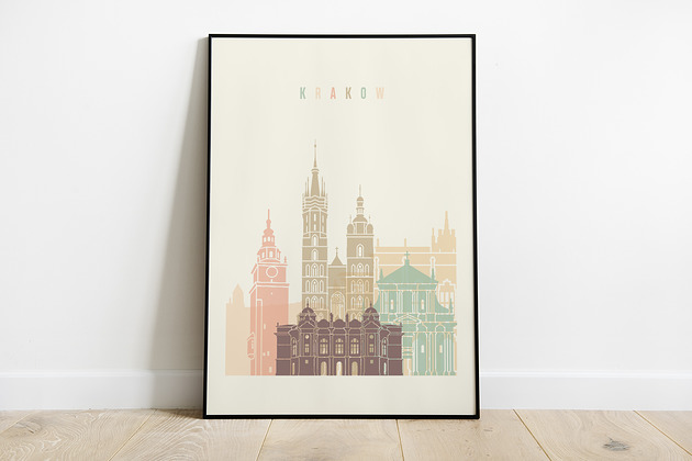 Kraków plakat, grafika,obraz Pas De LArt