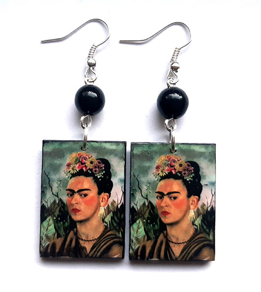 kolczyki - inne Frida Kahlo Autoportret