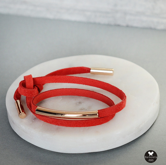 mini RED tube barboleta