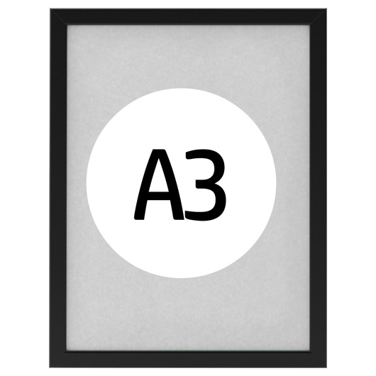 RAMKA CZARNA RAMA PLAKAT OBRAZ  A3  black dot studio