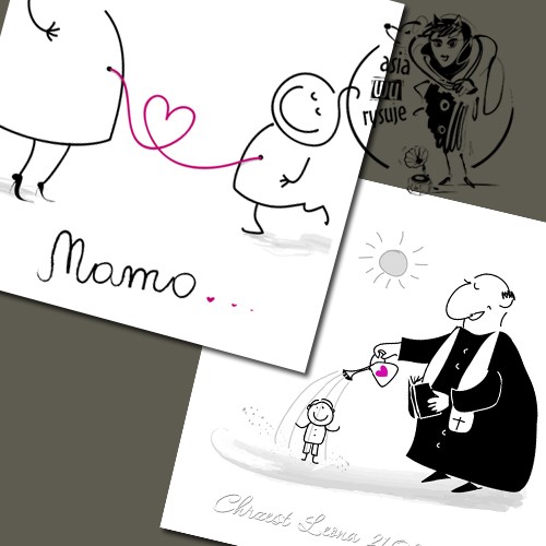 Komplet: Kartka na Chrzciny i Dzień Matki MRS WUDRAWS